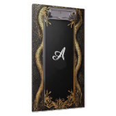 Eleganter Schwarz-Gold-Rahmen Klemmbrett (Rechts)