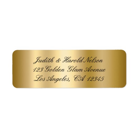 Eleganter Schwarz-Gold Shimmer Ombre Foil (Vorne)