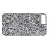 Eleganter Schwarz/Grau-Imitat Glitzer GR 1 Case-Mate iPhone Hülle (Rückseite (Horizontal))