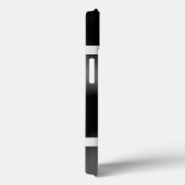 Eleganter Schwarz Metallic Print Silver Akzent Case-Mate iPhone Hülle (Rückseite / Rechts)