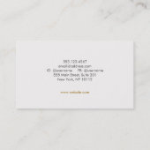 Eleganter Schwarz-Motif-Look Visitenkarte (Rückseite)