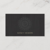Eleganter Schwarz-Motif-Look Visitenkarte (Vorderseite)