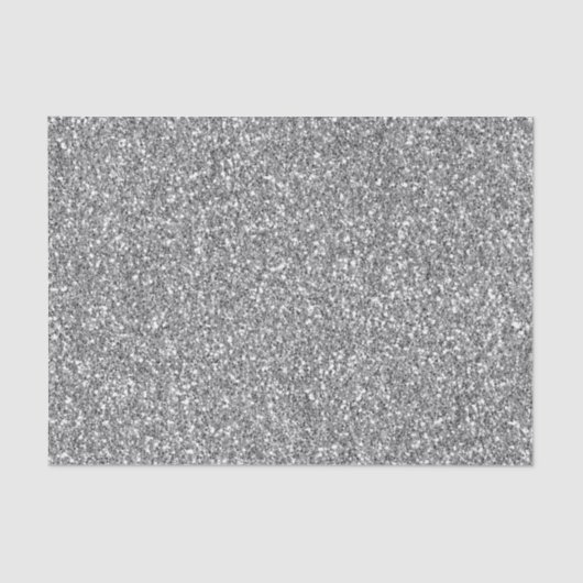 Eleganter Schwarz-Silber-Glitzer Seidenpapier (Vorderseite)