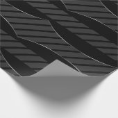 Eleganter Schwarz-, Türkis- und Shiny-Silber-Akzen Geschenkpapier (Ecke)