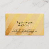 Eleganter Schwarz-u. Goldnagel-Techniker Visitenkarte (Rückseite)