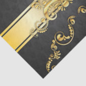 Eleganter Schwarz-u. Seidenpapier (Ausschnitt)