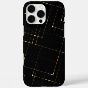 Eleganter Schwarz- und Goldmarmor iPhone 16 Pro Max Hülle