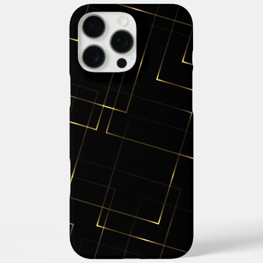 Eleganter Schwarz- und Goldmarmor Case-Mate iPhone Hülle (Rückseite)