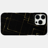 Eleganter Schwarz- und Goldmarmor Case-Mate iPhone Hülle (Rückseite (Horizontal))