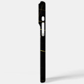 Eleganter Schwarz- und Goldmarmor Case-Mate iPhone Hülle (Rückseite / Links)