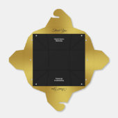 Eleganter Schwarz und Imitate Gold Geburtstag Geschenkschachtel (Ungefaltet)