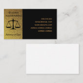 Eleganter Schwarz- und Visitenkarte (Vorne/Hinten)