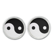 ELEGANTER SCHWARZ UND WEISS YIN YANG