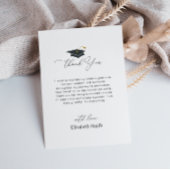 eleganter Schwarz-Weiß-Abschluss dank Karte