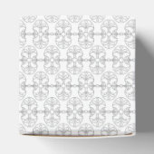 Eleganter Schwarz-Weiß-Art-Deco-Stil Geschenkschachtel (Oben)