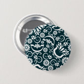 Eleganter Schwarz-Weiß-Button Button (Vorne & Hinten)