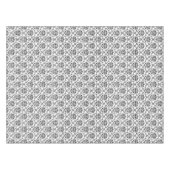 Eleganter Schwarz-Weiß-Damast Tischdecke (Vorderseite (Horizontal))
