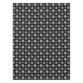 Eleganter Schwarz-Weiß-Elfenbein Weihnachtsschmuck Tischdecke (Vorderseite)