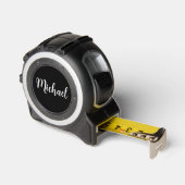 Eleganter Schwarz-Weiß-Individuelle Name Maßband (Winkel)