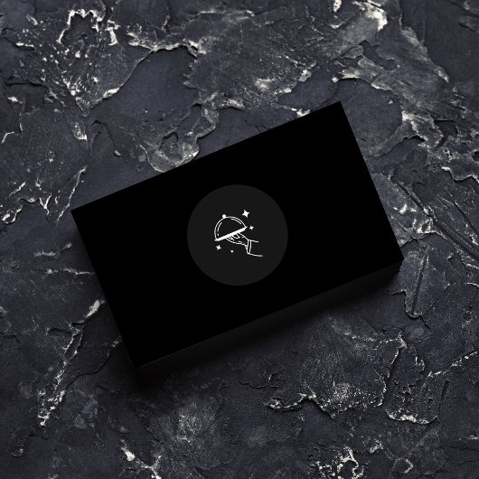 Eleganter Schwarz & Weiß Koch & Baker Beruflich Visitenkarte