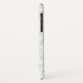 Eleganter Schwarz-Weiß-Marmor Case-Mate iPhone Hülle (Hinten/Links)