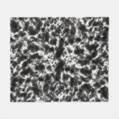 Eleganter Schwarz-Weiß-Marmor Fleecedecke (Vorderseite (Horizontal))