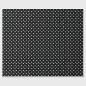 Eleganter Schwarz-weißer, benutzerdefinierter Anfa Geschenkpapier (Flach)