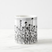 Eleganter Schwarz-weißer Dodle-Gingham Kaffeetasse (Mittel)