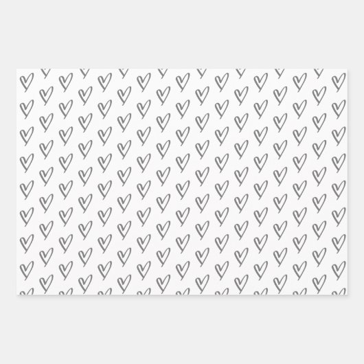 Eleganter Schwarz-weißer Familienname Herbst Weihn Geschenkpapier Set (Vorderseite 3)