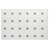 Eleganter Schwarz-weißer handgemalter Stoff (Yard (91,4 cm))