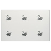 Eleganter Schwarz-weißer handgemalter Stoff (Fat Quarter (45,7 x 55,9 cm))