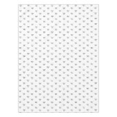 Eleganter Schwarz-weißer Monogramm-Initial-Chic Tischdecke (Vorderseite)