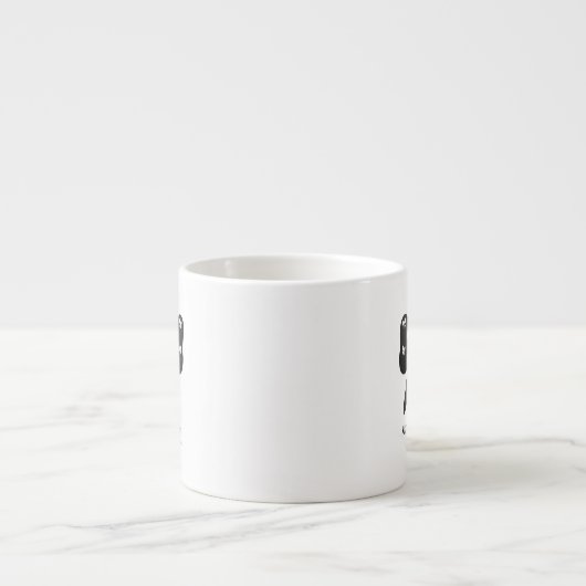 Eleganter schwarzer Bogen - Tasse „All Tied Up In (Vorderseite)