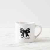 Eleganter schwarzer Bogen - Tasse „All Tied Up In (Rechts)