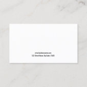 Eleganter schwarzer futuristischer Verkaufsleiter Visitenkarte (Rückseite)