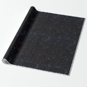 Eleganter Schwarzer Glamour Glitzer Geschenkpapier (Ungerollt)
