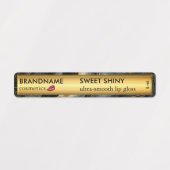 Eleganter Schwarzer Glitzer Etiketten (Design 1)