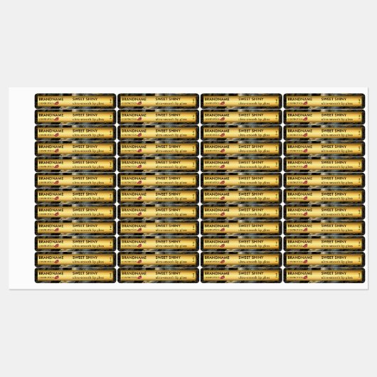 Eleganter Schwarzer Glitzer Etiketten (Blatt)