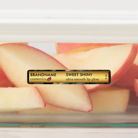 Eleganter Schwarzer Glitzer Etiketten (Befestigt)