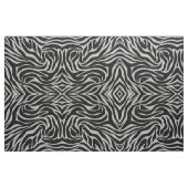 Eleganter Schwarzer Glitzer Silver Zebra Animal Pr Stoff (Fat Quarter (45,7 x 55,9 cm))