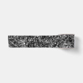 Eleganter Schwarzer Glitzer Sparkle Glam Sequin Satinband (Vorderseite)