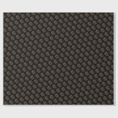 Eleganter Schwarzer-Gold-Typografie-Vater der Welt Geschenkpapier (Flach)