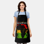 Eleganter schwarzer Historischer Monat Schürze (Getragen)