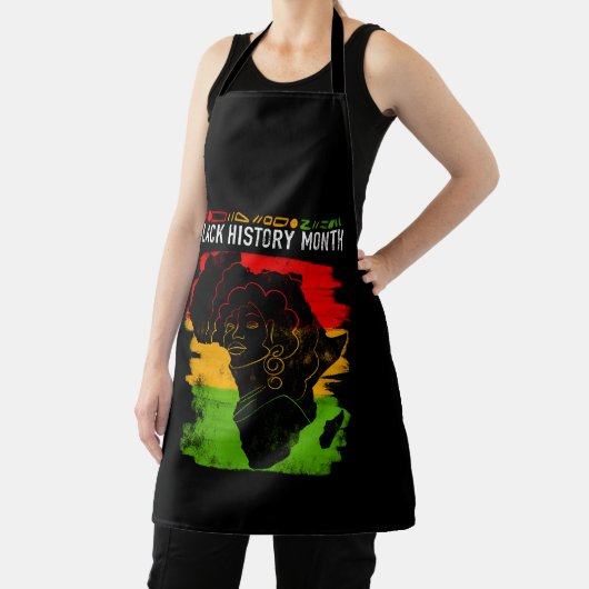 Eleganter schwarzer Historischer Monat Schürze (InSitu)