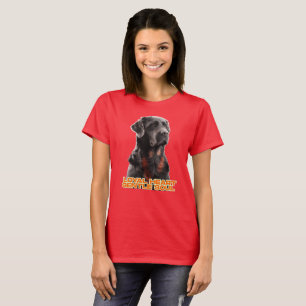 Eleganter Schwarzer Hund Portrait-Realistischer Ha T-Shirt