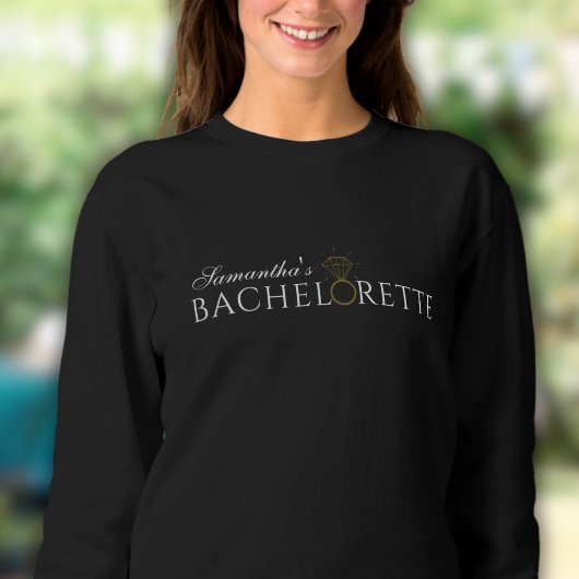 Eleganter Schwarzer Junggeselinnen-Abschied Sweate Sweatshirt