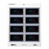 Eleganter Schwarzer Lila Glitzer & Glitzern 2 (Vorne)