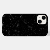 Eleganter schwarzer Marmor Case-Mate iPhone Hülle (Rückseite (Horizontal))