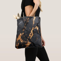 Eleganter schwarzer Marmor mit goldenen Adern Mode