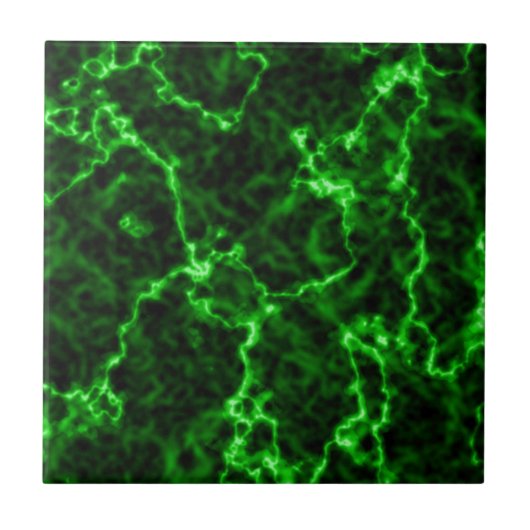 Eleganter schwarzer Marmor mit phosphorgrünen Vene Fliese (Vorderseite)